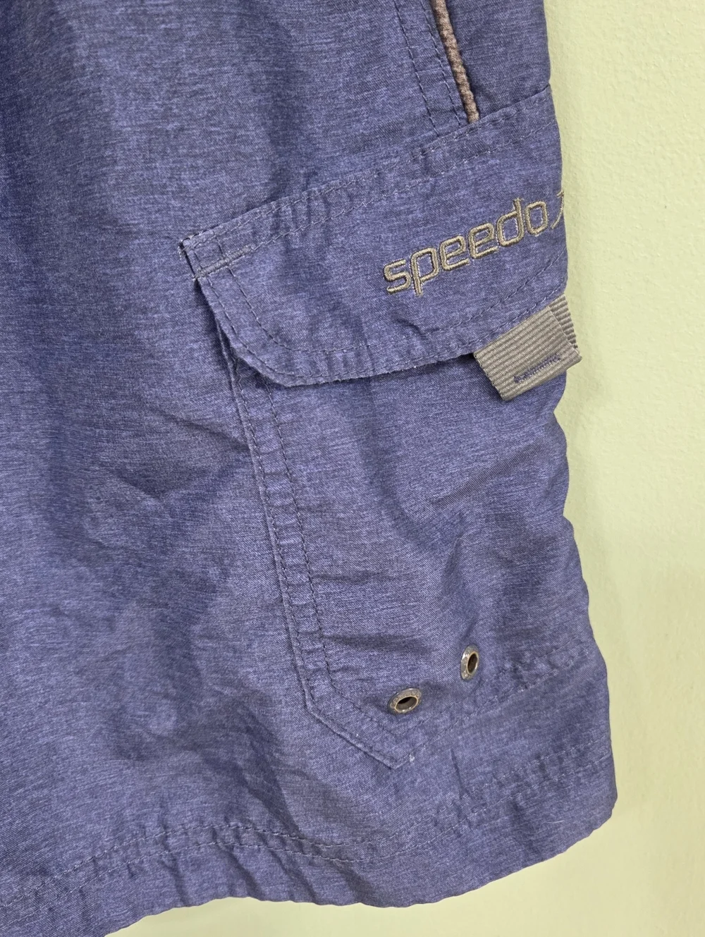Speedo Blue Mens Swimming Trunks Size Large Drawstring Vacation‎ Beach Coastal